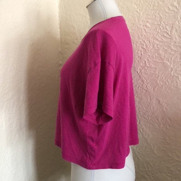 Victoria’s Secret Pink Purple White Love You Cropped Tee Shirt T-Shirt Top M - Picture 3 of 9